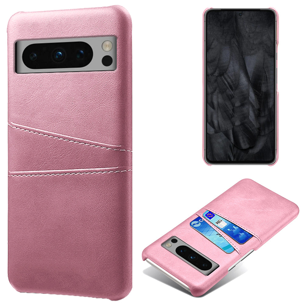 For Google Pixel 8 Pro Slim Case Card Slots PU+PC Phone Cover For Google Pixel 8 Pro Slim Case Card Slots PU+PC Phone Cover